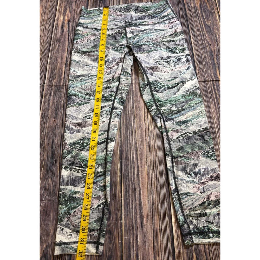 Lululemon Align Leggings Womens Size 8 Mountains cape Print Yoga Running Pants - Picture 5 of 14
